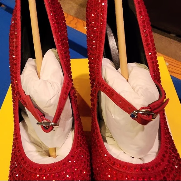 Marc Jacobs Glittering Red Platform Shoes - Picture 7 of 13